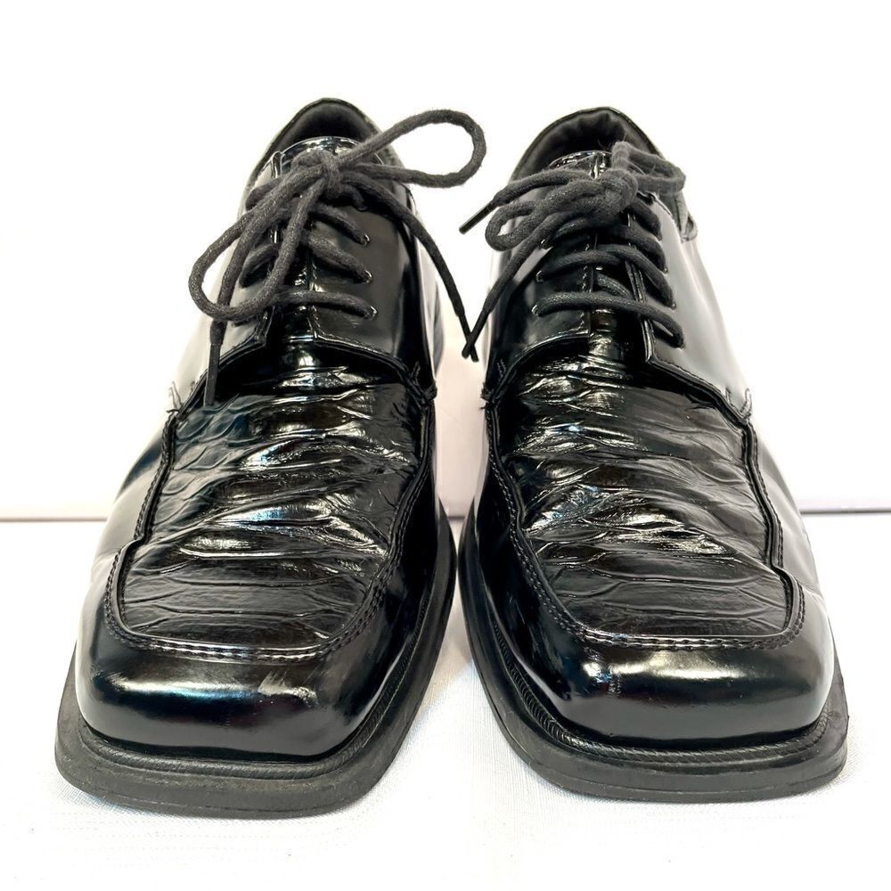 BLACK LEATHER OXFORDS by DEXTER SIZE 10